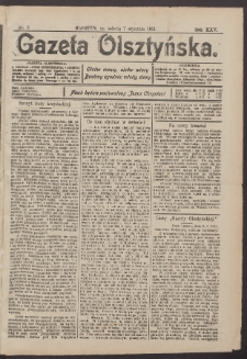Gazeta Olsztyńska, 1911, nr 3