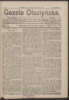Gazeta Olsztyńska, 1911, nr 5