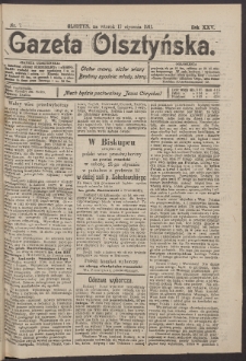 Gazeta Olsztyńska, 1911, nr 7