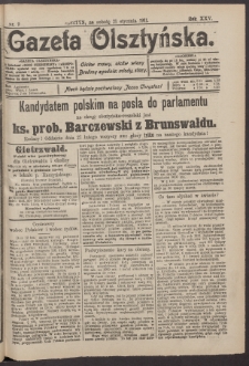 Gazeta Olsztyńska, 1911, nr 9