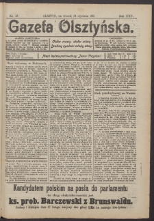 Gazeta Olsztyńska, 1911, nr 13