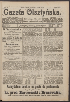 Gazeta Olsztyńska, 1911, nr 17
