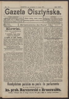 Gazeta Olsztyńska, 1911, nr 20