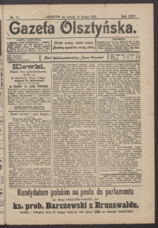 Gazeta Olsztyńska, 1911, nr 21