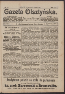 Gazeta Olsztyńska, 1911, nr 22