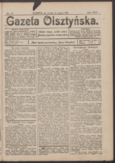 Gazeta Olsztyńska, 1911, nr 33