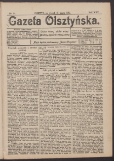 Gazeta Olsztyńska, 1911, nr 34