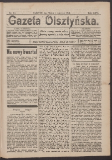 Gazeta Olsztyńska, 1911, nr 40