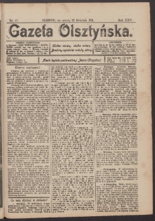 Gazeta Olsztyńska, 1911, nr 47