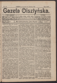 Gazeta Olsztyńska, 1911, nr 48