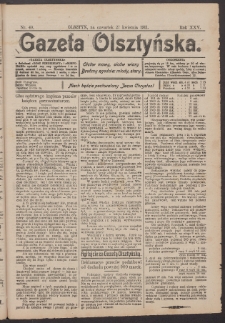 Gazeta Olsztyńska, 1911, nr 49