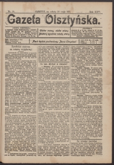 Gazeta Olsztyńska, 1911, nr 59