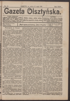 Gazeta Olsztyńska, 1911, nr 62
