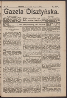 Gazeta Olsztyńska, 1911, nr 67