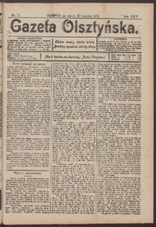 Gazeta Olsztyńska, 1911, nr 71
