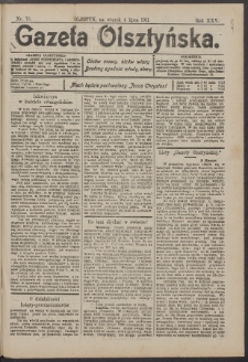 Gazeta Olsztyńska, 1911, nr 78