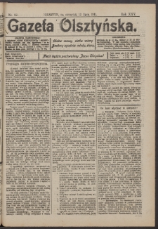 Gazeta Olsztyńska, 1911, nr 82