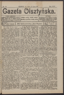 Gazeta Olsztyńska, 1911, nr 83