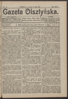 Gazeta Olsztyńska, 1911, nr 86
