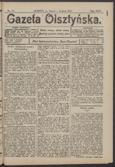 Gazeta Olsztyńska, 1911, nr 91