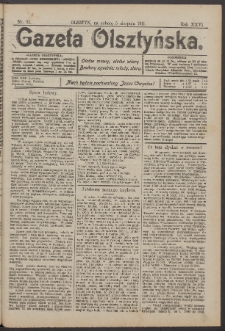 Gazeta Olsztyńska, 1911, nr 92