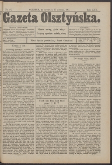 Gazeta Olsztyńska, 1911, nr 97