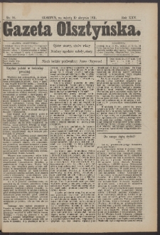 Gazeta Olsztyńska, 1911, nr 98