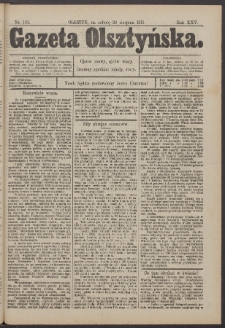 Gazeta Olsztyńska, 1911, nr 101