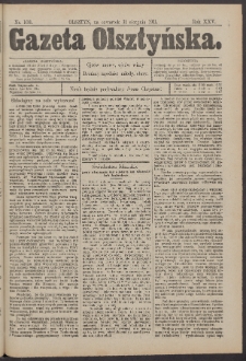 Gazeta Olsztyńska, 1911, nr 103
