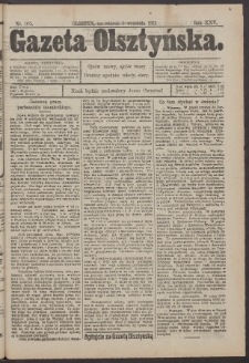 Gazeta Olsztyńska, 1911, nr 105