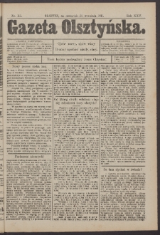 Gazeta Olsztyńska, 1911, nr 115