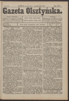 Gazeta Olsztyńska, 1911, nr 118