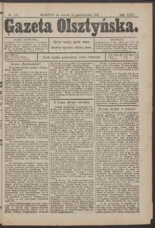 Gazeta Olsztyńska, 1911, nr 123
