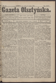 Gazeta Olsztyńska, 1912, nr 36