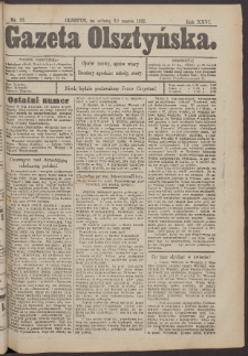 Gazeta Olsztyńska, 1912, nr 39