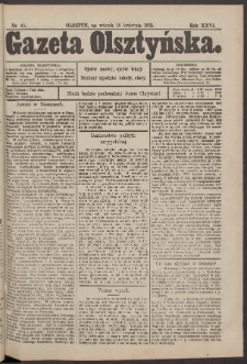 Gazeta Olsztyńska, 1912, nr 45