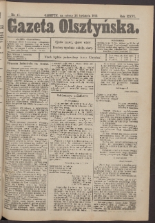 Gazeta Olsztyńska, 1912, nr 47