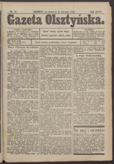 Gazeta Olsztyńska, 1912, nr 49