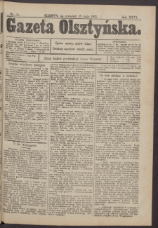 Gazeta Olsztyńska, 1912, nr 58