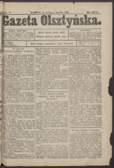 Gazeta Olsztyńska, 1912, nr 67