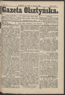Gazeta Olsztyńska, 1912, nr 97
