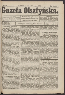 Gazeta Olsztyńska, 1912, nr 98