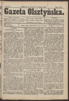 Gazeta Olsztyńska, 1912, nr 99