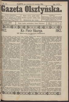 Gazeta Olsztyńska, 1912, nr 114