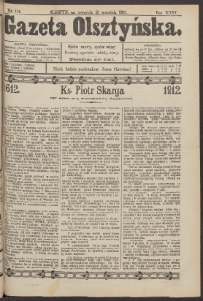 Gazeta Olsztyńska, 1912, nr 114