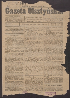Gazeta Olsztyńska, 1913, nr 1