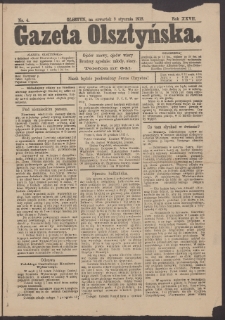 Gazeta Olsztyńska, 1913, nr 4
