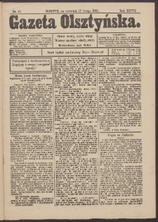 Gazeta Olsztyńska, 1913, nr 19