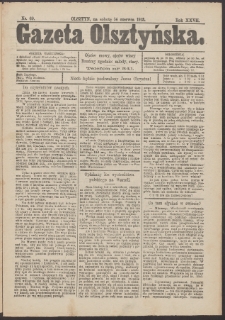 Gazeta Olsztyńska, 1913, nr 69