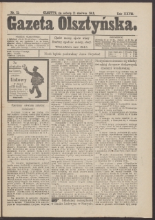 Gazeta Olsztyńska, 1913, nr 72